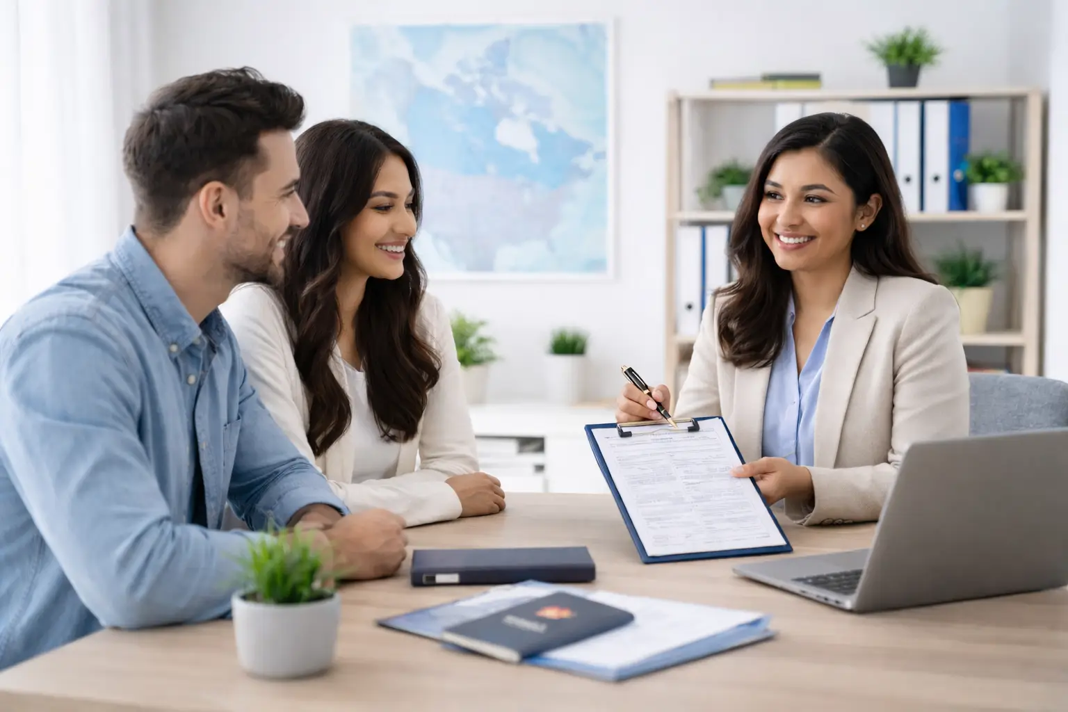 Canadian immigration consultant providing a paid or free immigration consultation in Surrey, BC, advising clients on Express Entry, PNP, family sponsorship, study and work permit options.